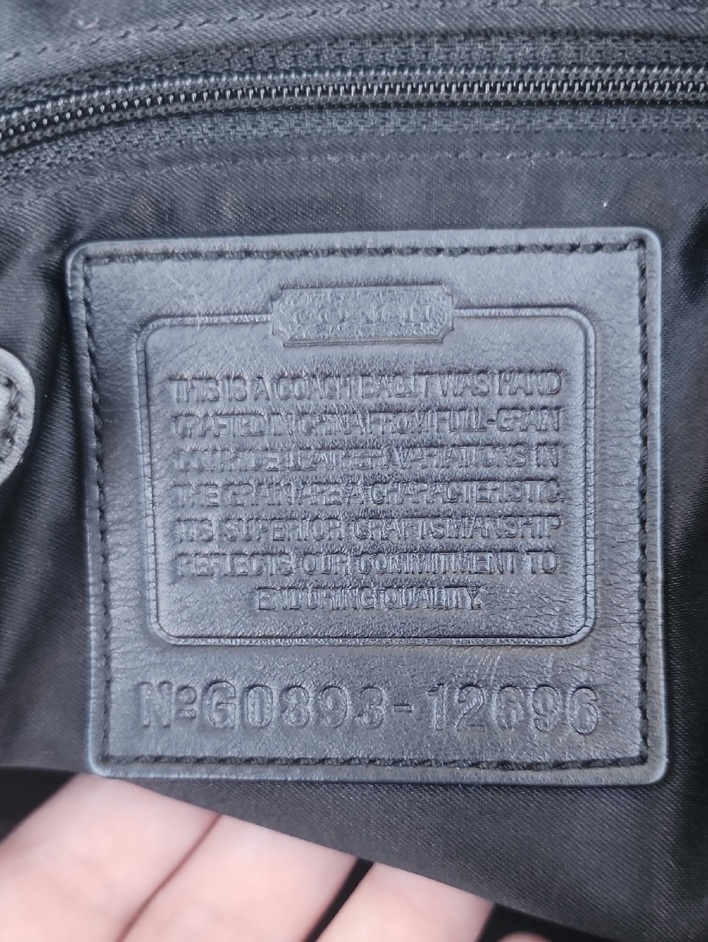 Coach Bonnie Cashin Soho Shoulder Bag, Black Leather, EUC, 2008, 12696 - Picture 16 of 16